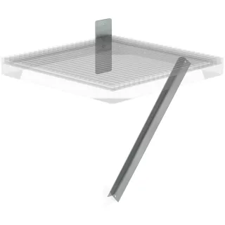 Munk Flanschplatte und Strebe für Ziegelmauerwerk, Tiefe 800mm - 060954