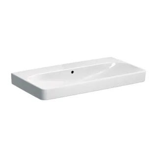 Geberit Smyle Square Waschtisch 500250011 weiss, 90x48cm, ohne Hahnloch, mit Überlauf