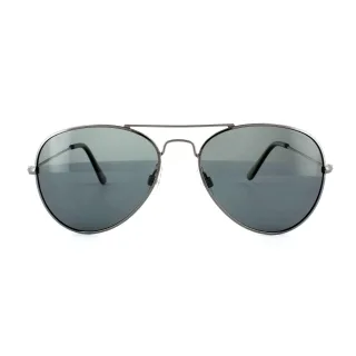 Polaroid Aviator Unisex Ruthenium Grau Grau Polarisierte Sonnenbrille