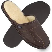 filsko Danzig Elegante Herren Pantoffeln aus Rindleder Hausschuh bis Schuhgröße 50!