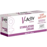 HOT Stimulationsgel V-ACTIV Woman Stimulation Cream, Tube mit 50ml, 1-tlg., stimulierende Klitoriscreme für prickelnde Empfindungen