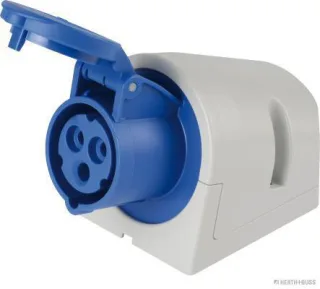HERTH&BUSS Steckdose, 3-polig, 16 A blau - 51307022