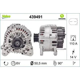 Valeo Lichtmaschine 110A Audi Seat Skoda VW 439491