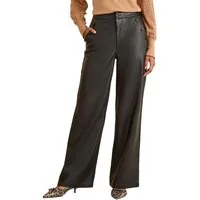 Love & Roses Lederhose Love & Roses Weite Hose aus Kunstleder (1-tlg)