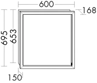 Burgbad Spiegel Devio D 600x600x43 Devio D, SIKY060PN703 SIKY060PN703