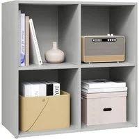 Woltu Bücherregal, 1-tlg., Aufbewahrungsregal, Raumteiler Büroregal, Aktenschrank 4 Fächer