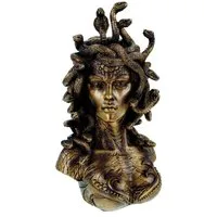 Vogler Dekofigur Medusabüste Figur 28 cm Gorgone Griechische Mythologie Medusa