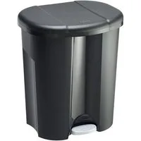 ROTHO Mülleimer Trittabfalleimer TRIO 1 x 10 l, 2 x 15 l je 3 Einsätzen