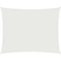 vidaXL Sonnensegel Sonnensegel Oxford-Gewebe Rechteckig 2,5x3,5 m Weiß, (1-tlg)