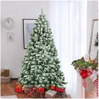 COSTWAY Künstlicher Weihnachtsbaum, 180cm, mit 928 PVC Schnee Nadeln