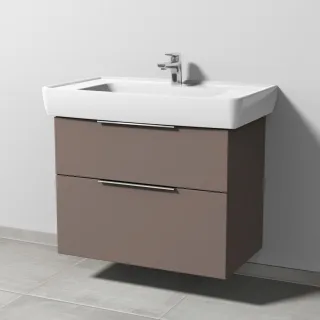 Sanipa 3way Waschtischunterbau zu Laufen Pro A Waschtisch mit 2 Auszügen, Taupe-Matt UP7581T