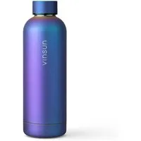 Vinsun Isolierflasche Edelstahl Flasche 500ml, Thermoflasche Kohlensäure geeignet, BPA frei, Auslaufsicher, doppelwandig, bruchsicher, geruchs- & geschmacksneutral