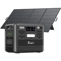 Fossibot Stromerzeuger F2400+ SP420 Solar Panel, Solargenerator mit 420W Solar Panel, Tragbare Powerstation