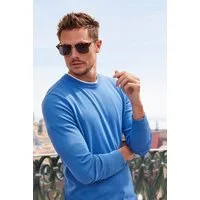 H.I.S Strickpullover Regular Fit, Langarm, Pullover aus Feinstrick, Baumwollmischung