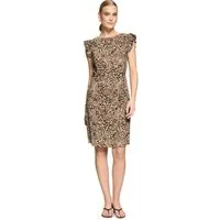 Zero Minikleid Damen mit Gürtel Material