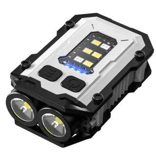 Mini Portable Keychain Flashlight Type-c Rechargeable EDC Torch with Magnet 6 Modes Powerful Work Light Camping Pocket L