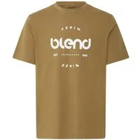 Blend T-Shirt BHKAMDEN LOGO S/S TEE mit bedruckter Optik und Print, Regular Fit, Kurzarm, ohne Kragen