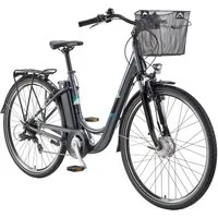 Telefunken E-Bike Cityrad Multitalent RC822, 7 Gang Shimano Tourney Schaltwerk, Kettenschaltung, Frontmotor, 531,3 Wh, (Beleuchtung, Straßenzulassung, ca. 100 km Reichweite, 2 V-Bremsen), Elektrofahrrad, Damen Herren, 28 Zoll, 36,9 V, 531,3 Wh Akku, 