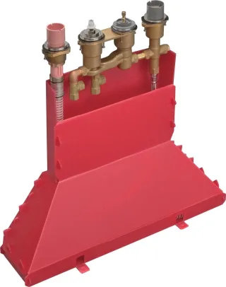 Hansgrohe Grundkörper 4-Loch Wannenarm.Axor m.Thermostat f.Wannenrand m.Secuflexbox, 15482180 15482180
