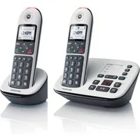 Motorola Motorola CD5012 Voice Twin Schnurloses Mobilteil (Mobilteile: 2, Hörgerätekompatibel)