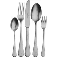 Picard & Wielpütz Solingen Besteck-Set Rossini (30-tlg), 6 Personen, Edelstahl 18/10, Vintage-Look, Stone washed, inkl. Klappetui