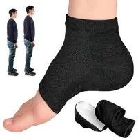 HEYHIPPO Fersenpolster Fersen-Innensocken mit 3,5 cm Erhöhung, unsichtbare Gel-Schuheinlagen (Ein Paar Einlegesohlen zur Erhöhung der Körpergröße, Absatzerhöhende Einlegesohle,halb gepolstert,atmungsaktiv,stoßdämpfend), Komfort Fersen-Innensocken, ru