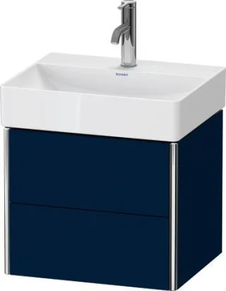 Duravit XSquare Waschtischunterbau wandhängend Nachtblau Seidenmatt 484x390x397 mm - XS430509898 XS430509898