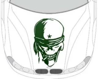 Autoaufkleber für die Motorhaube "Aufkleber che guevara"