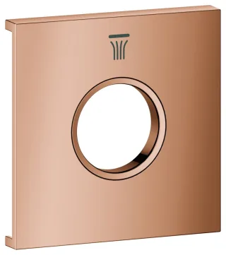 GROHE Metallplatte Grohtherm Aqua Tiles 107174, Symbol: Kopfbrause 6 warm sunset, 107174DA00 107174DA00