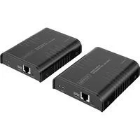 HDMI KVM IP Extender Set, KVM-Switch schwarz, 4K/60Hz