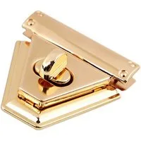 maDDma Eleganter Drehverschluss für Taschen und Geldbörsen Mappenverschluss Gurtstecker, 50 x 46 x 30 mm