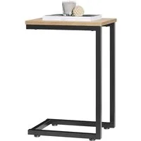 SoBuy Beistelltisch FBT87/44, C-Form, mobiler Kaffeetisch, Wohnzimmer Schlafzimmer, Betttisch Kaffeetisch Sofatisch Laptoptisch Pflegetisch