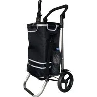 Quick Star Einkaufstrolley Faltbar, Aluminium, 58 l, 50 kg Traglast