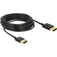 Kabel HMDI A Stecker > HDMI A Stecker High Speed 3D 4K Aktiv Slim schwarz, 3 Meter