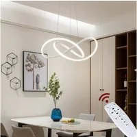 Euroton LED Pendelleuchte LED Pendelleuchte 9642 Deckenleuchte Fernbedienung inklusiv, LED fest integriert, mit Fernbedienung kaltweiß,neutralweiß bis warmweiß, 7000 k-3000 k stufenlos einstellbar, Mit Fernbedienung steuerbar