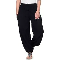 KUNST UND MAGIE Haremshose KUNST&MAGIE Damen Yoga/Pumphose Pluderhose unifarben Baumwolle lang