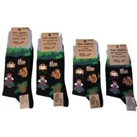 Mein Style Freizeitsocken Schwarzwald Motiv Socken Fun Zapfen Mein Style (1 Paar, 1-Paar, 1 Paar) lustiges Design