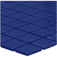 Mosafil Mosaikfliesen Glas Schwimmbad Pool Mosaik Venetia, Glas-Ecoglas 31.600x31.600, dunkelblau, Punktverklebt - Frostsicher - Wasserdicht - Wasserfest - Rutschfest