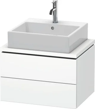 Duravit L-Cube Konsolenwaschtischunterbau wandhängend Weiß Matt 620x477x400 mm - LC580501818 LC580501818