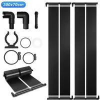 FIVMEN Solarabsorber Sonnenkollektor Poolheizung Solarheizung Pool Komplettset Solarheater, BxL: 70x300 cm, 300cmLx70cmB/400cmLx70cmB/500cmLx70cmB/ 600cmLx70cmB, Solarmatte Heizung für Pools Schwimmbad Gartendusche
