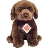 Teddy Hermann® Kuscheltier Labrador sitzend dunkelbraun 25 cm, zum Teil aus recyceltem Material
