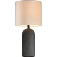 STANBOW Tischleuchte Tischlampe mit Keramikfuß, Nachttischlampe, Schlaf-/Wohnzimmer, Schwarz, ohne Leuchtmittel, Ein-/Ausschalter, Nachttisch & Sideboard & Esstisch, Modern, Landhaus