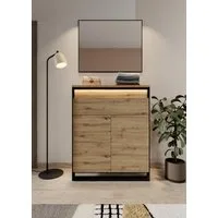 Compleo Garderoben-Set (Kommode und Spiegel), Modern Set