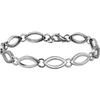 SilberDream Silberarmband SDA4901JX SilberDream 925 Sterling Silber (Armband), Damen Armband (Blütenblatt) ca. 19cm, 925 Sterling Silber, Farbe: silb