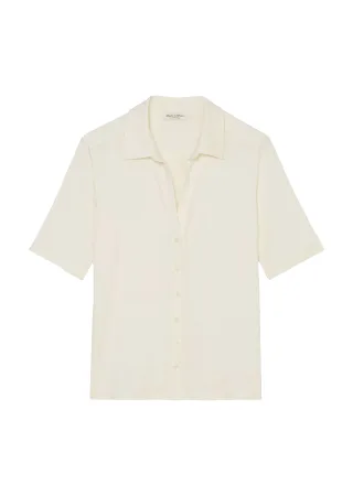 Marc OPolo Casual - Kurzarm-Jerseybluse beige - Gr. - L