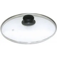 axentia Topfdeckel Glasdeckel, mit Edelstahlrand, Ø 16 cm 222221, (1-tlg)