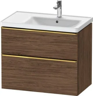 Duravit D-Neo Waschtischunterbau wandhängend Nussbaum dunkel Matt 784x452x625 mm - DE4358034210000 DE4358034210000