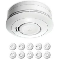 Ei Electronics 10x Ei Electronics Ei650 Rauchwarnmelder Rauchmelder 10 Jahre Batterie Rauchmelder