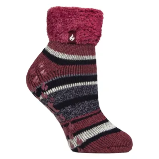 Damen Weiche Streifen Lounge Socken für den Winter