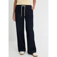bonprix Weite Jeans Loose Fit Passform, mit elastischem Bund und Tunnelzug